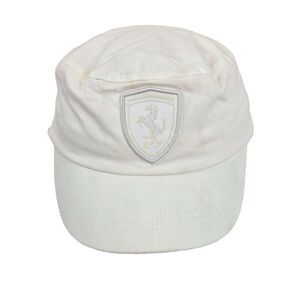 Puma Ferrari White Cap Hat Adult One Size Fleece Lined